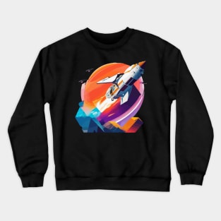 Cosmic Expedition - Navigating the Universe's Vast Frontiers Crewneck Sweatshirt